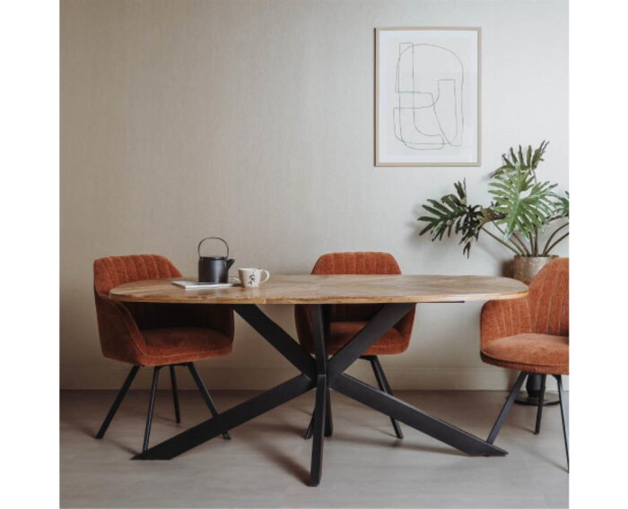 Silvi Eetkamertafel naturel 180 cm