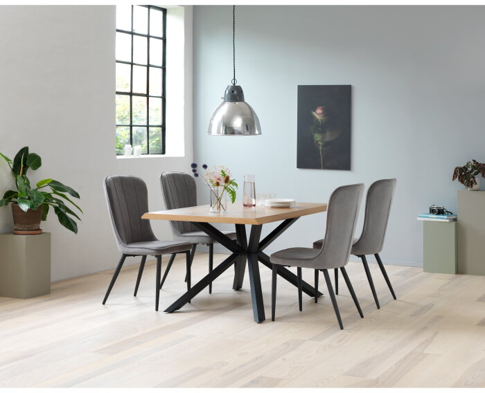 Eettafel Arno eiken 160x90 cm - Naturel