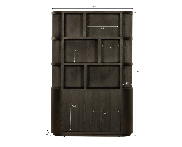 Novero Espresso 145cm