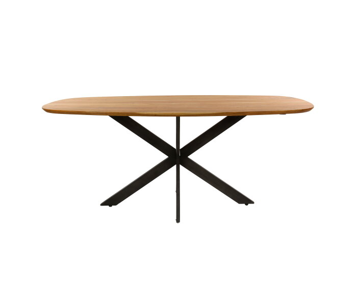 Eettafel Kopenhagen 180 cm Deens ovaal acacia - naturel