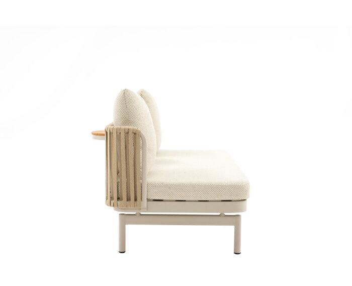 Tuinbank Isabeau met tafeltje - taupe