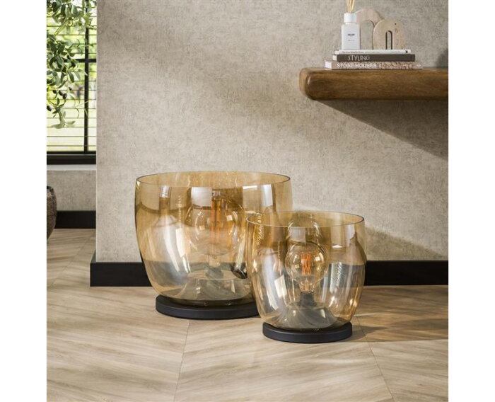 Vloerlamp UP XXL - Amber color glas