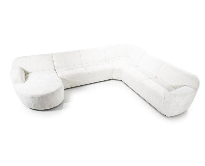 SEVN Ovie modulaire hoekbank - Pande Deluxe Ivoor - 410x328 cm - zelf samen te stellen