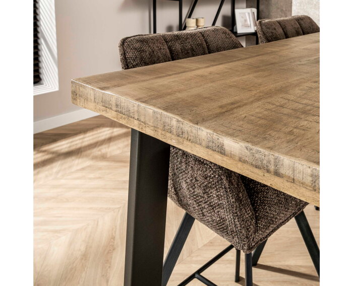 Bartafel Trape massief mango 135x70cm - Naturel