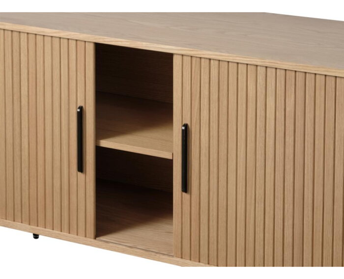 Dressoir Nola - eikenfineer naturel - 180x45x76 cm