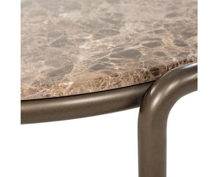 Salontafel Silke 83x86cm - bruin | Eleonora