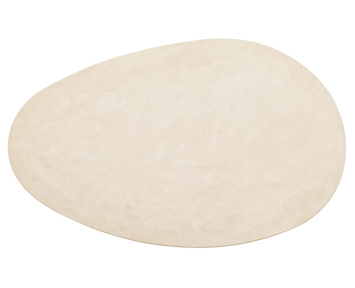 DTP home Lagoon salontafel organisch teakhout en Mortex naturel / beige - 120 x 75 x 35 cm