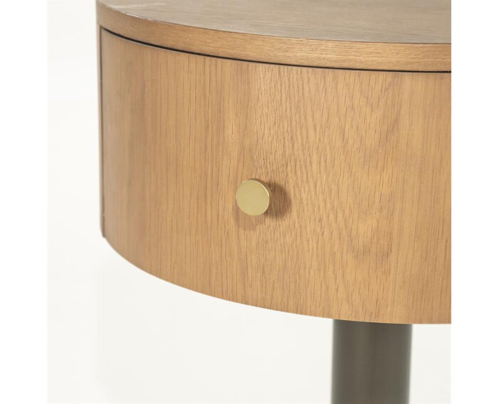 Nachtkastje Skye 50x50cm - lichtbruin | Eleonora