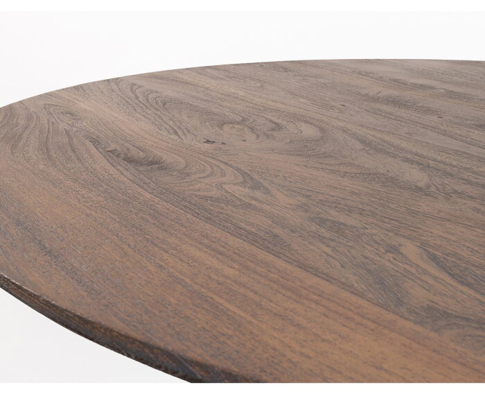 Eettafel Gemini rond Acacia 130 cm - Marron Brown