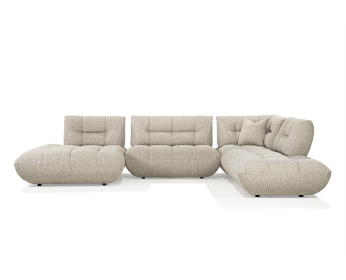 SEVN Esmee modulaire hoekbank Serenity Fossil - 335x245 cm - Zelf samen te stellen