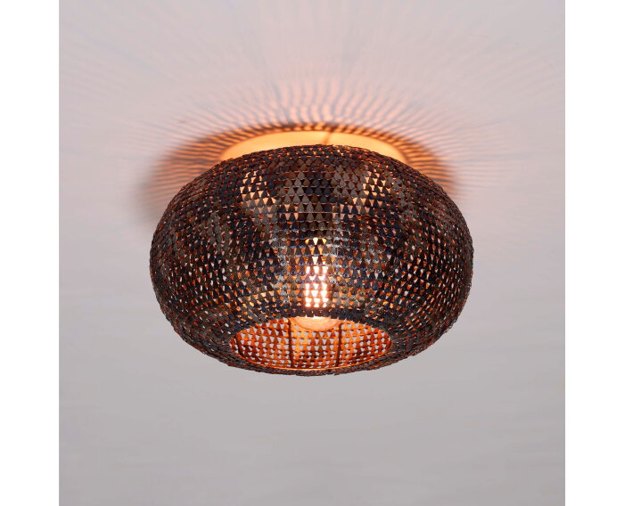 Plafondlamp &Oslash;40 armor - Zwart bruin
