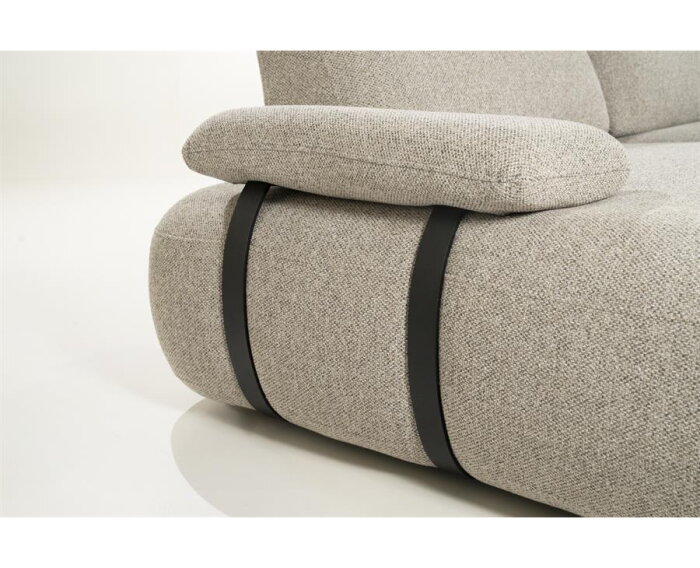 SEVN Emilia modulaire U-bank &ndash; Silencio Taupe &ndash; 427x262 cm - Zelf samen te stellen