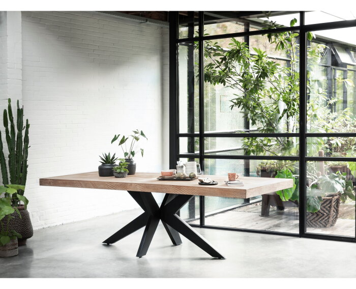 Masterpiece eettafel Lincoln teakhout 260x100x77 cm