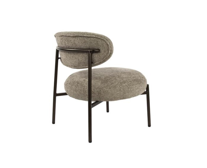 Fauteuil round - Tissee cargo zandkleur