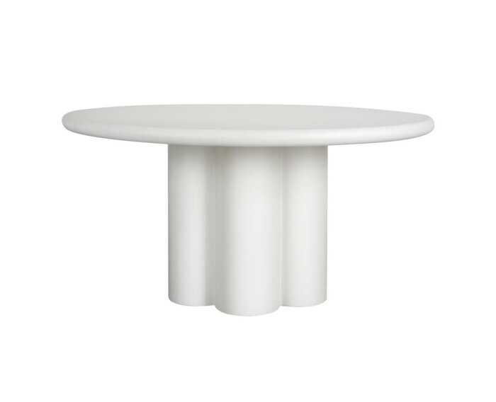 Melzo Eetkamertafel rond wit 130 cm