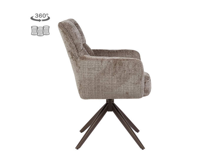 Bardi Armstoel - Cremona 24 clay - Anodic (draaibaar)