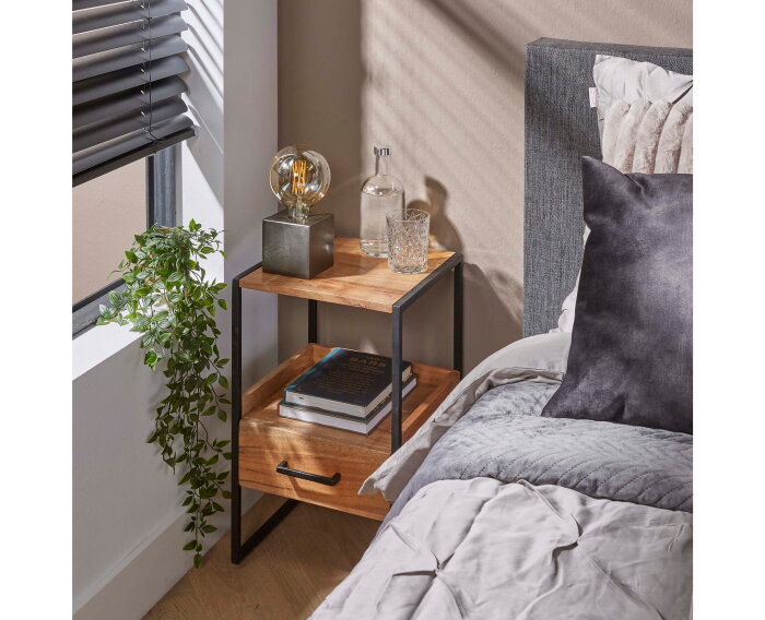 Nachtkastje Niche acacia Small - naturel