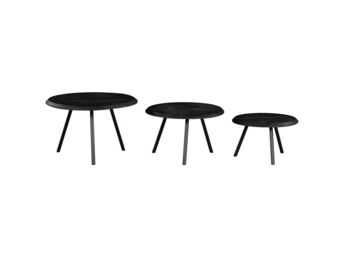 Salontafel Ohio Black | set van 3