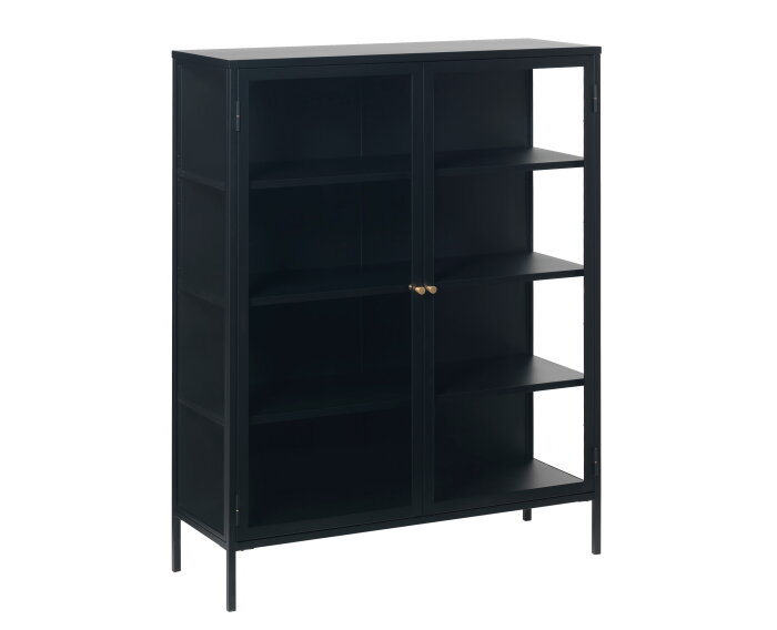 Vitrinekast Carmel metaal H140 cm