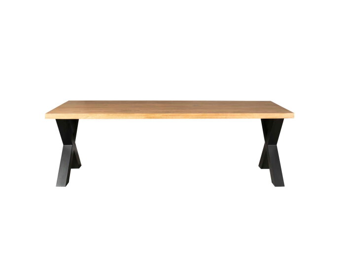 Eetkamertafel Denver | Rechthoek X-poot | 200 cm