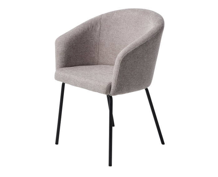 EASTON CHAIR LIGHT GREY FABRIC