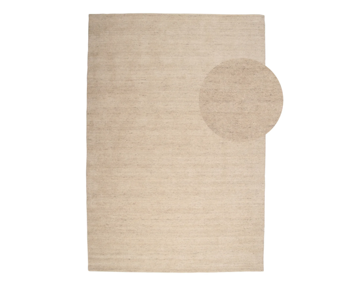by fonQ Woolly wollen Vloerkleed - Greige - Rechthoekig - 160 x 230 cm