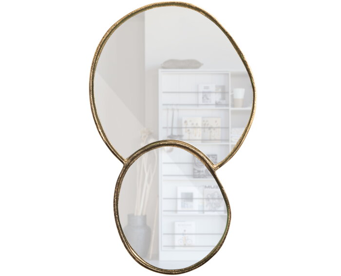 Shay Dubbele Spiegel Metaal Goud - WOOOD Exclusive