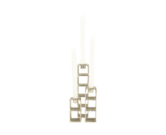 Candle holder WireWorks - silver | BY-BOO