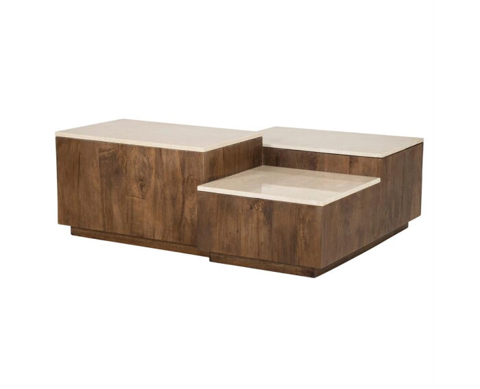 Salontafel Quido 105x89cm - bruin | Eleonora