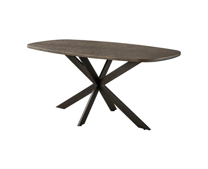 Eettafel 180 Bronvik deens ovaal - Bronze liquid metal