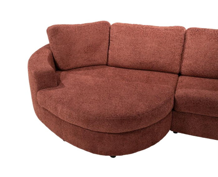 SEVN Selina modulaire hoekbank - Organisch - Yarra Oudroze - 423x251 cm - Zelf samen te stellen