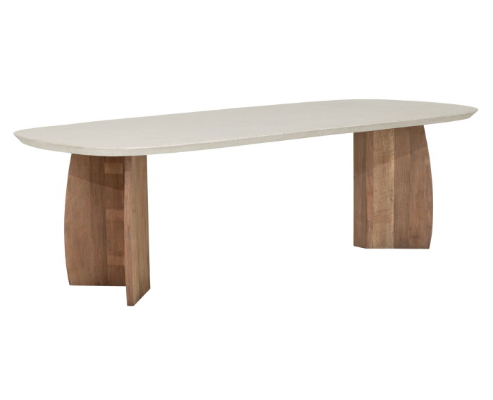 DTP Home Nova eettafel Deens ovaal Travertin 220x110 cm - Beige