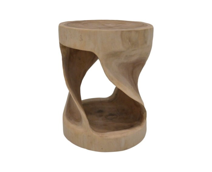Krukje rond  - 30x30x44 - naturel -  Munggur