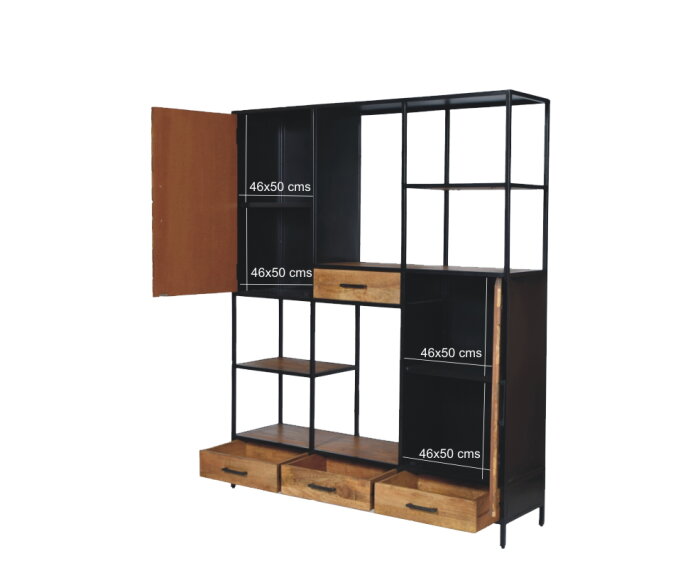 Vakkenkast Brooklyn | 160 cm | Livingfurn