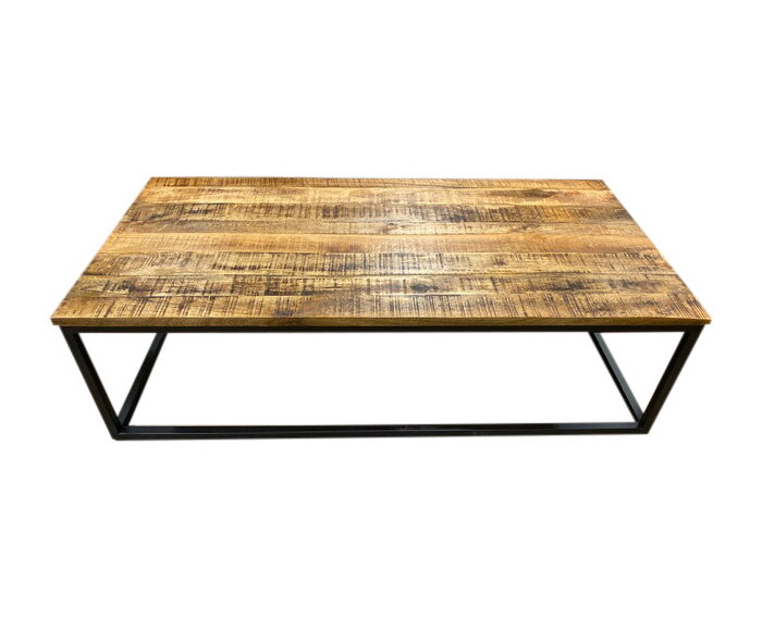 Salontafel mangohout rechthoek 140x70 cm kopen? € 279 inclusief levering