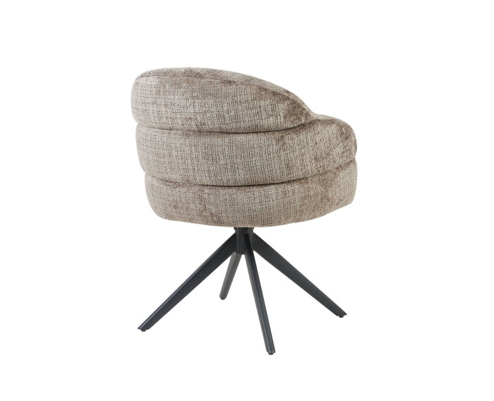 Eetkamerstoel Bella | Clay | Poot Black | Met armleuning