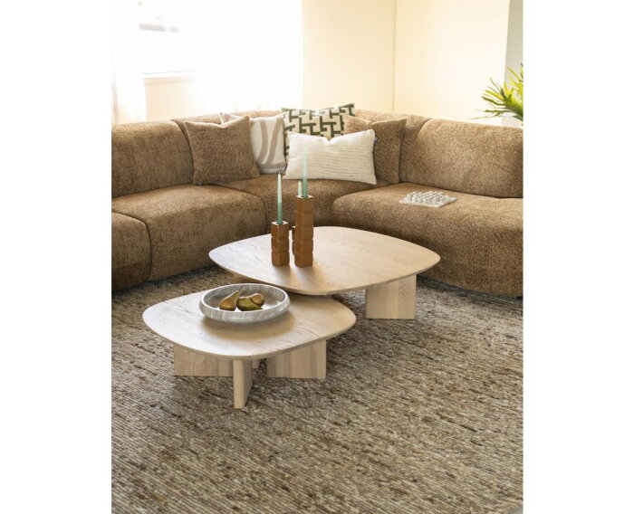 Salontafel Stef small 80x80cm - naturel | Eleonora