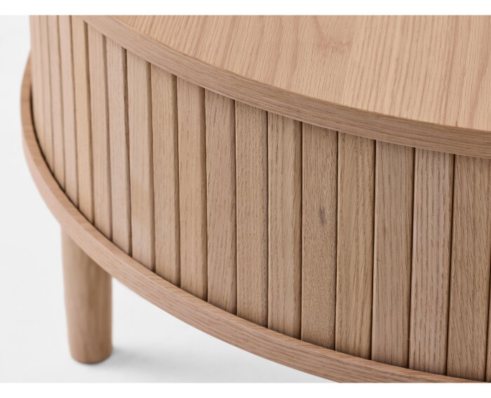 Salontafel Meta rond eikenhout &Oslash;85 CM - Naturel