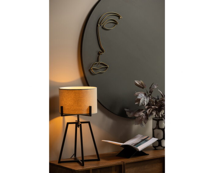 Blair Handgemaakte Vaas L Glas Zwart/wit - WOOOD Exclusive