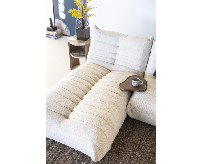 SEVN Rosa modulaire loungebank - Silencio Beige - 246x180 cm - zelf samen te stellen