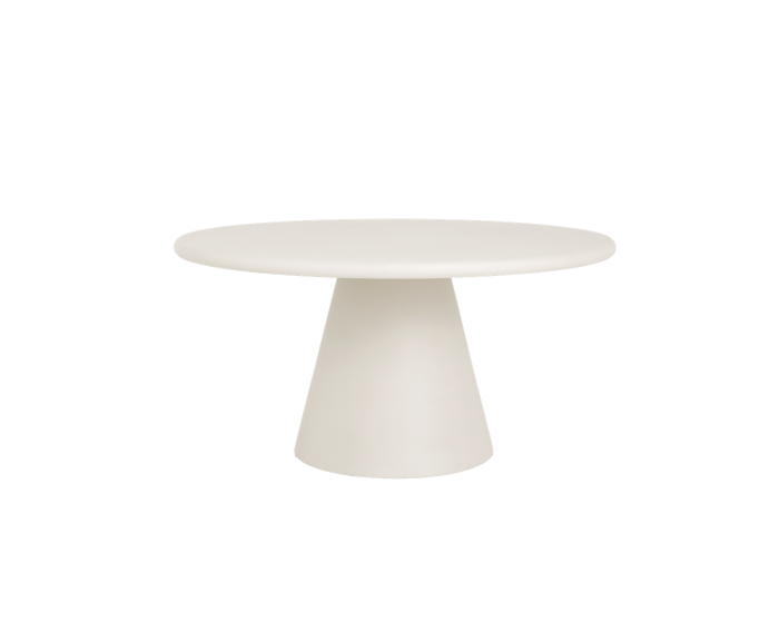 Tower Living Mello Eettafel rond beton cir&eacute; 150 cm - Wit
