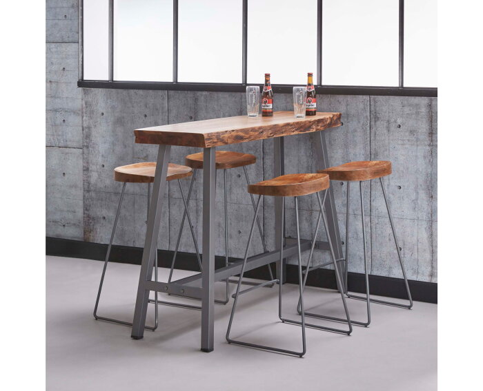 Barstoel Acacia Houten Zitting