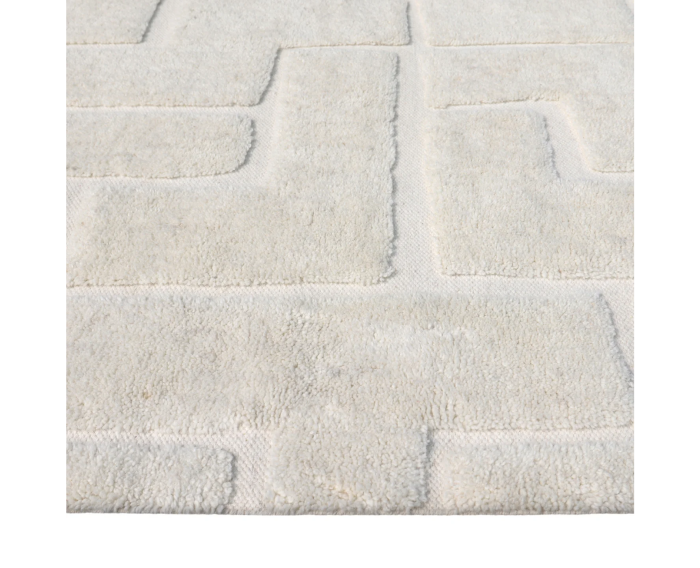 by fonQ Maze Vloerkleed - Off White - Rechthoekig - 160 x 230 cm