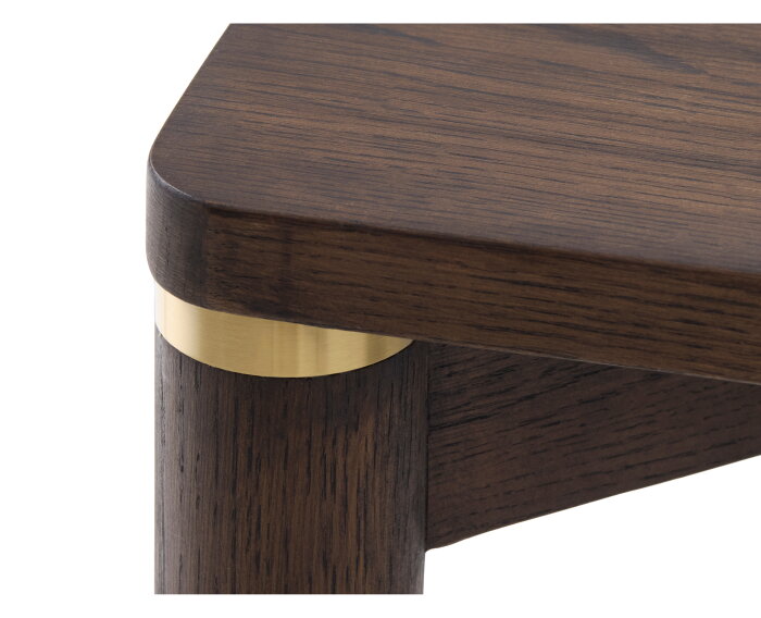 Eettafel Arun rechthoekig eiken 180x95 cm - Espresso bruin