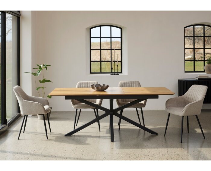 Eettafel Cesura uitschuifbaar Eiken melamine 90X160-200 CM