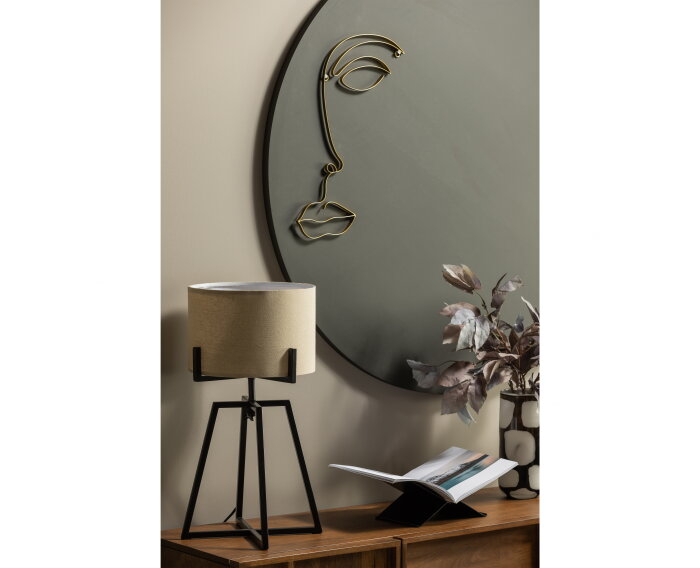 Blair Handgemaakte Vaas L Glas Zwart/wit - WOOOD Exclusive