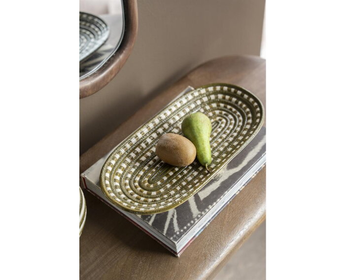 Tray Vloom 38.5x4cm - groen | BY-BOO