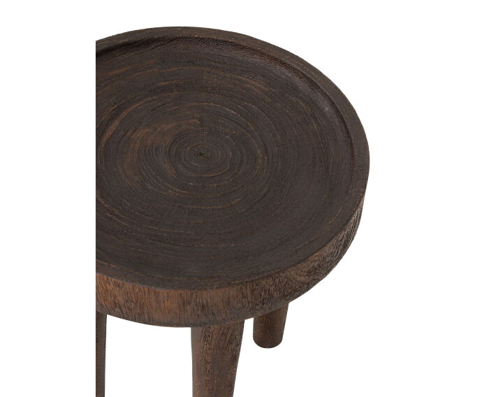 Table Tray brown,45x&Oslash;45 cm, suar wood rustic brown