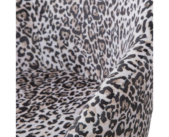 Set V 2 - Noortje Eetkamerstoel Panter Print - WOOOD