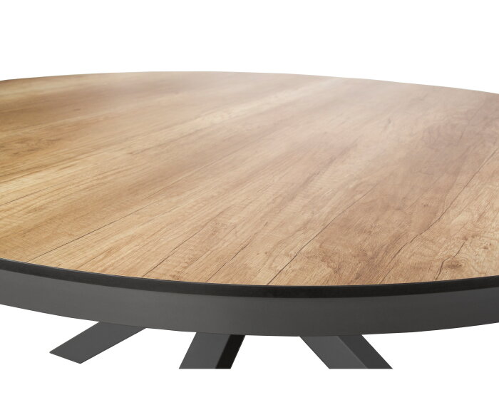 Tuintafel Milano rond &Oslash;120cm - Houtkleur